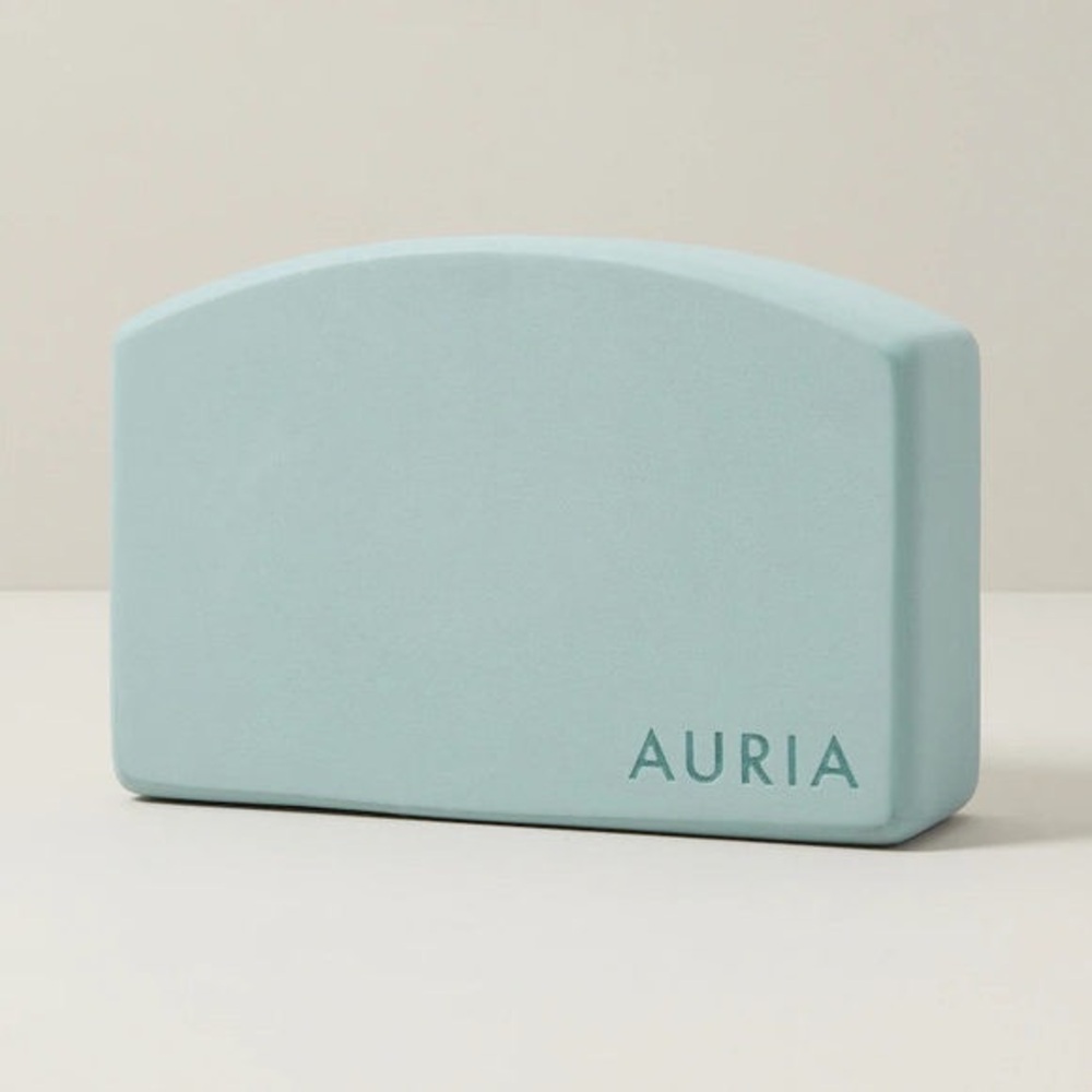 Arched Foam Yoga Block Aerial Blue